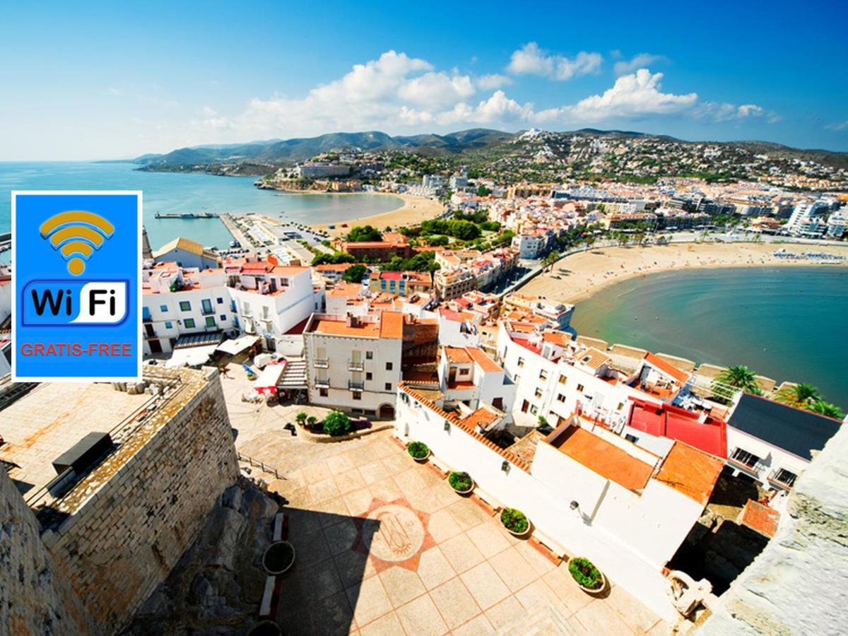 Apartmán Bonito Atico Con Aire Acondicionado,Piscina Comunitaria, Parking Y Wifi Peñíscola Pokoj fotografie